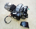 4 Takt Motor 125cc, 4 Gang Semi Automatik, Kick und E-Starter (unten)